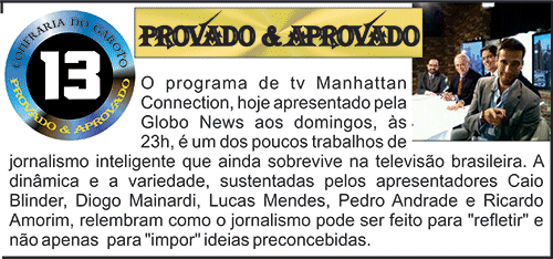 provado e aprovado 4 manhattan connection